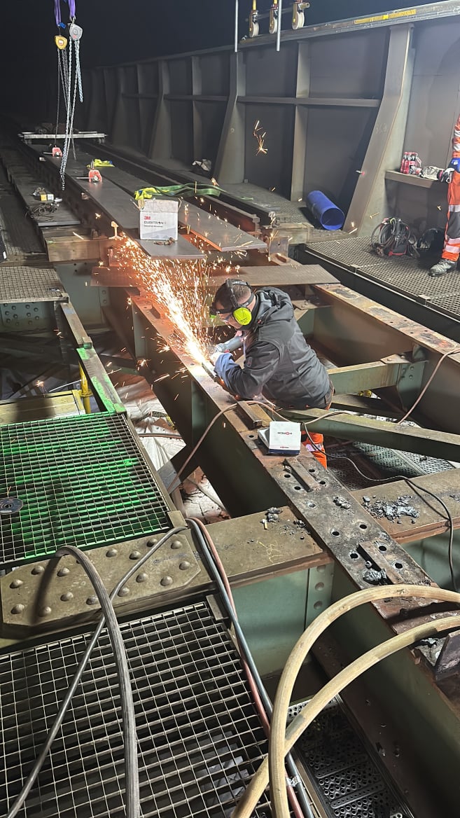 Schweißer bei der Arbeit